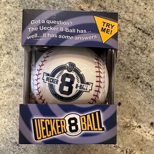 Brewers Uecker 8 Ball White Rare Collectable